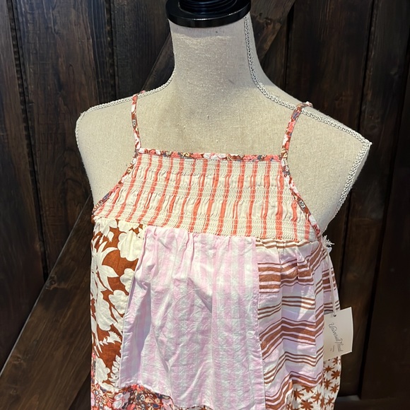 Universal Thread Pink and Red Patchwork Maxi Dress - Picture 4 of 16